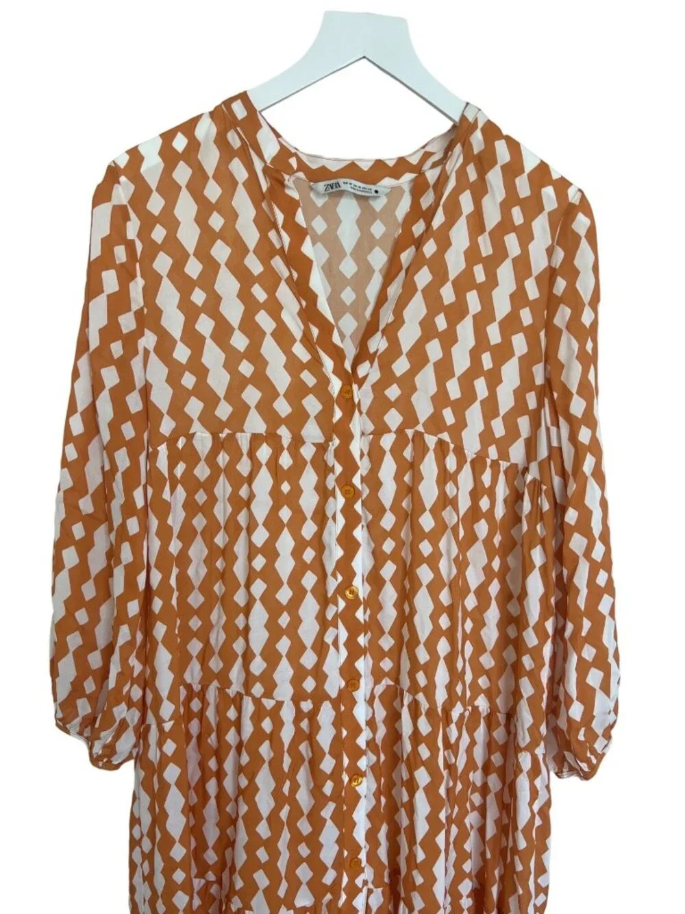 Zara Geo Print Midi Dress - Picture 3 of 4